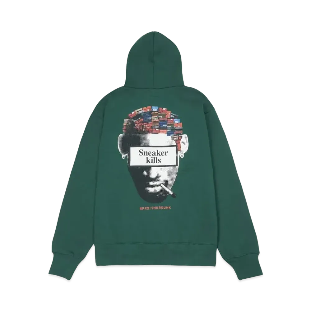 SNKRDUNK collaboration with #FR2 Pot-man Hoodie "Green"