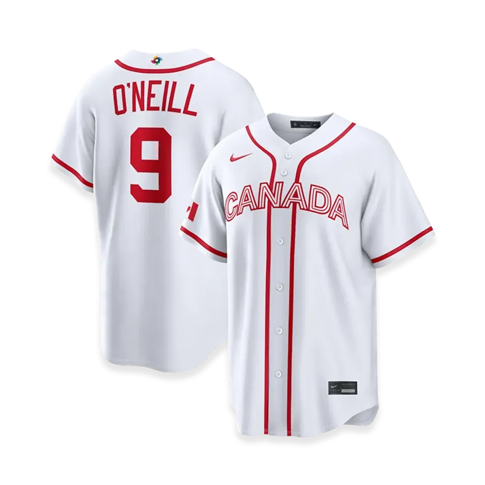 Nike 2026WBC World Baseball Classic Tyler O'Neill Canada Baseball Home Stadium Jersey "White"