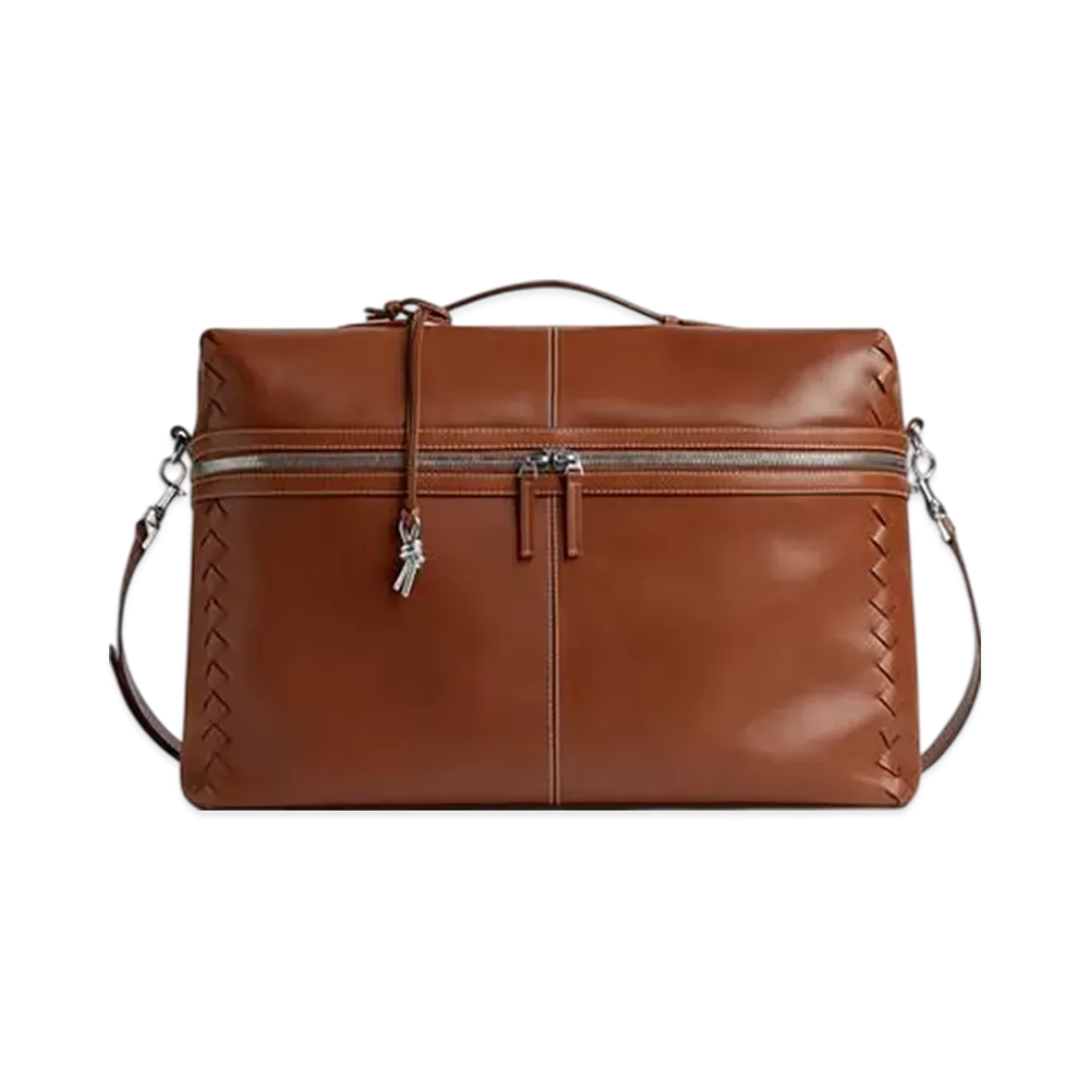 Bottega Veneta Bang Bang Weekender "Light Wood/Natural"