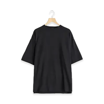 COMOLI Wool Mesh Short Sleeve T-Shirt "Charcoal"