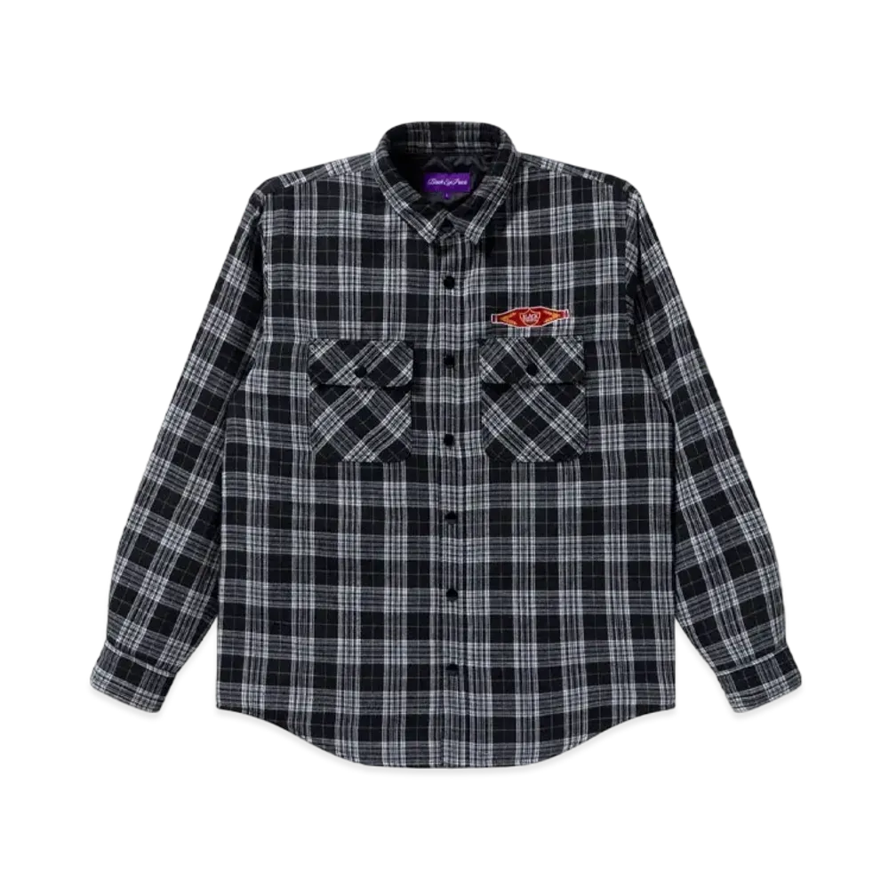 BlackEyePatch Sweet Cigar Quilted Flannel Shirt "Black"