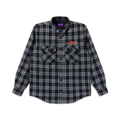 BlackEyePatch Sweet Cigar Quilted Flannel Shirt "Black"