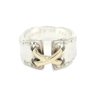 Hermes Mexico Ring "Silver/Yellow Gold"