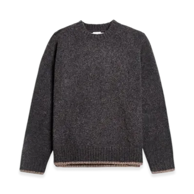 HOPE Box Sweater "Blue Brown Melange Yak"