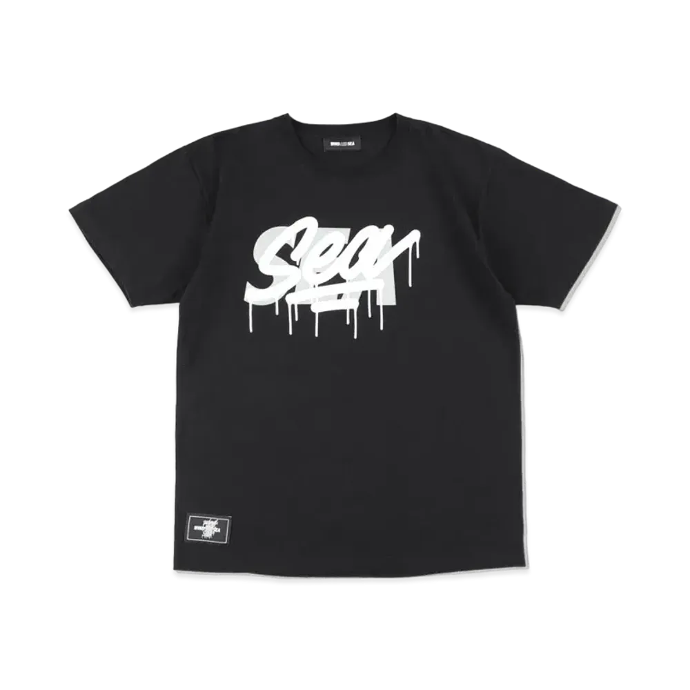 WIND AND SEA WDS x CASETiFY x it's a living T-shirt Triple Name Main Logo "Black"