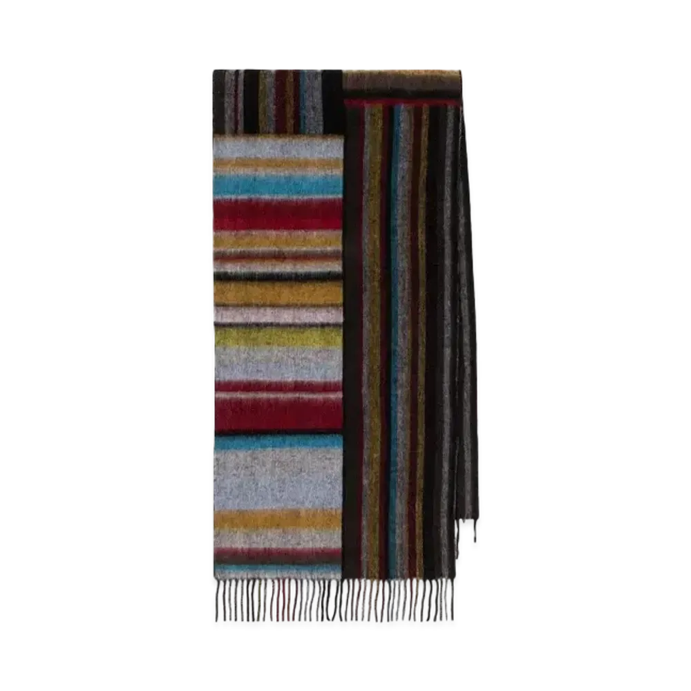 Paul Smith Signature Stripe Patchwork Scarf "Multi"