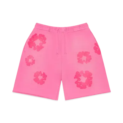 DENIM TEARS Mono Cotton Wreath Sweat Shorts "Pink"