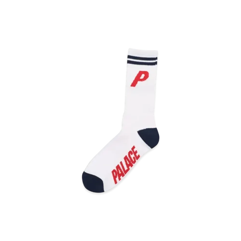 PALACE P Sock "White"
