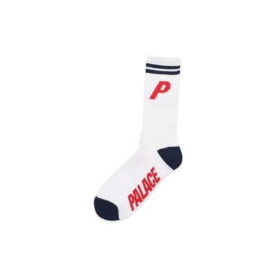 PALACE P Sock "White"