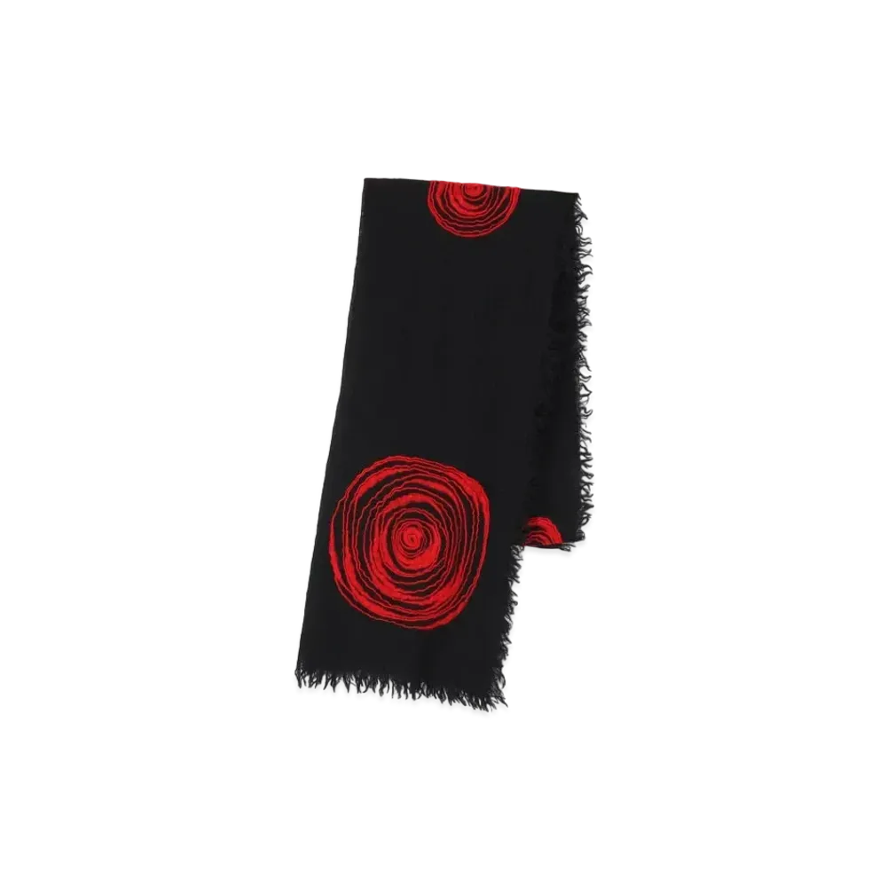 Yohji Yamamoto W GAUZE/SLUB DOT STOLE "Red"