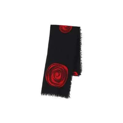 Yohji Yamamoto W GAUZE/SLUB DOT STOLE "Red"