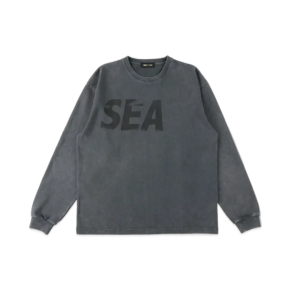 WIND AND SEA SEA (P-Dye) L/S Tee "Charcoal Black"
