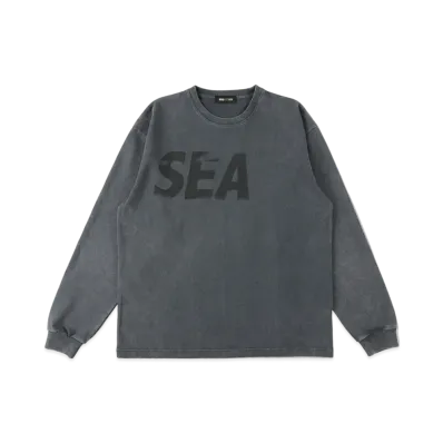 WIND AND SEA SEA (P-Dye) L/S Tee "Charcoal Black"