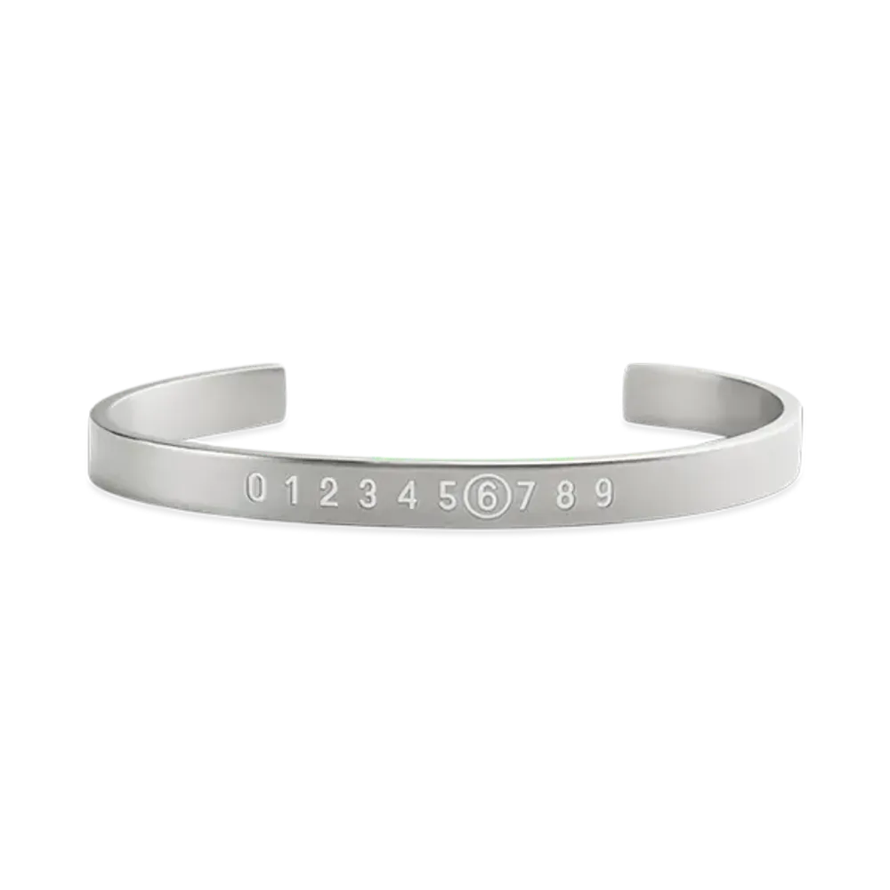 MM6 Maison Margiela Numeric Bracelet Cuff "Silver"