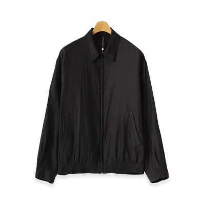 COMOLI Wool Silk Swing Top Jacket "Charcoal"
