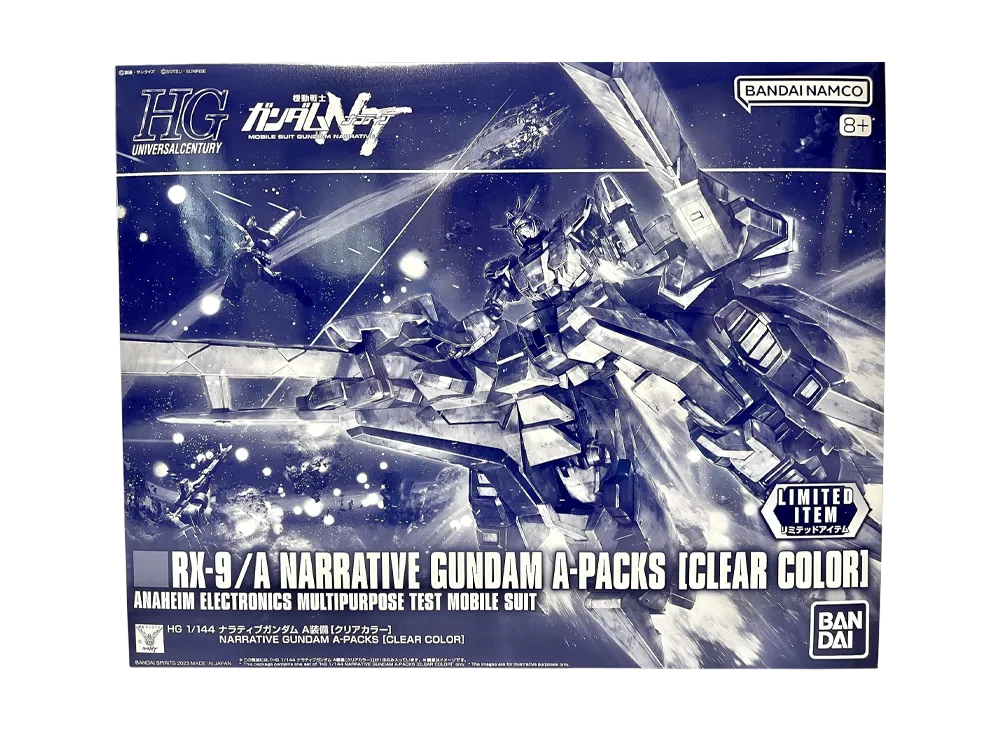 BANDAI "HIGH GRADE" -MOBILE SUIT GUNDAM NARRATIVE- HG 1/144 Narrative Gundam A-Packs [Clear Color]