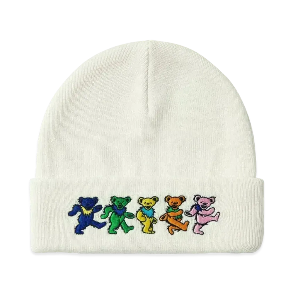 thisisneverthat x Grateful Dead Dancing Bears Beanie "Off White"