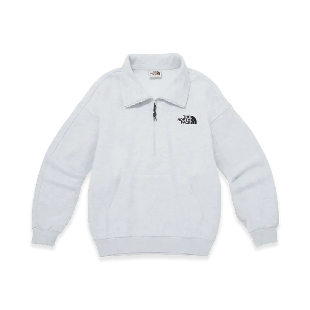The North Face White Label Comfy Half Zip Sweatshirts "Oatmeal"