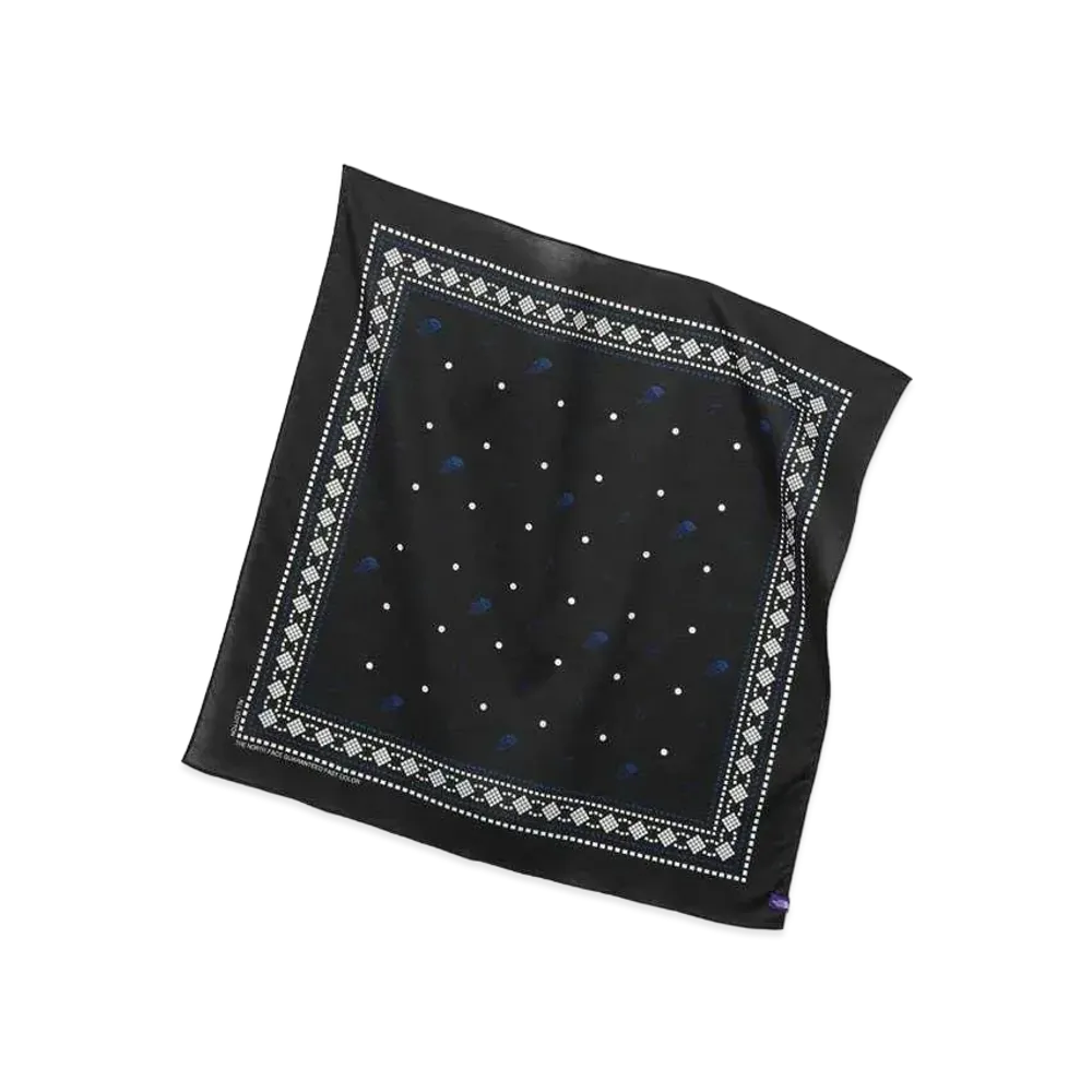 The North Face PURPLE LABEL Field Graphic Bandana "Black"