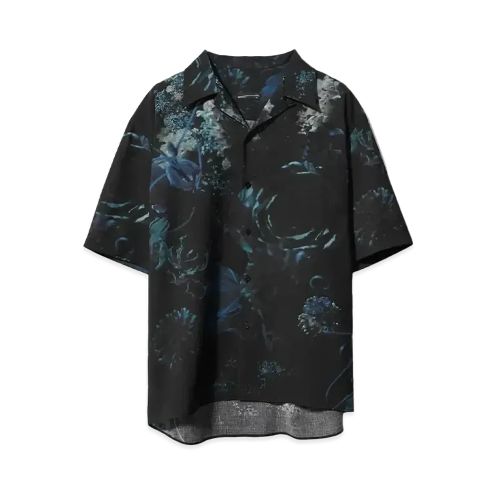 LAD MUSICIAN SPUN LAWN MONE HANA O/C SS SHIRT "BLUE"
