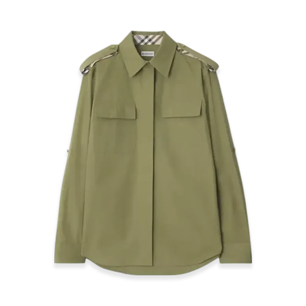 Burberry Cotton Poplin Shirt "Wreath"