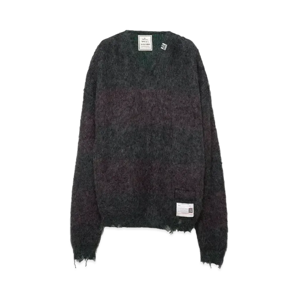 Maison MIHARA YASUHIRO Glittery Mohair Knit Sweater "Charcoal"