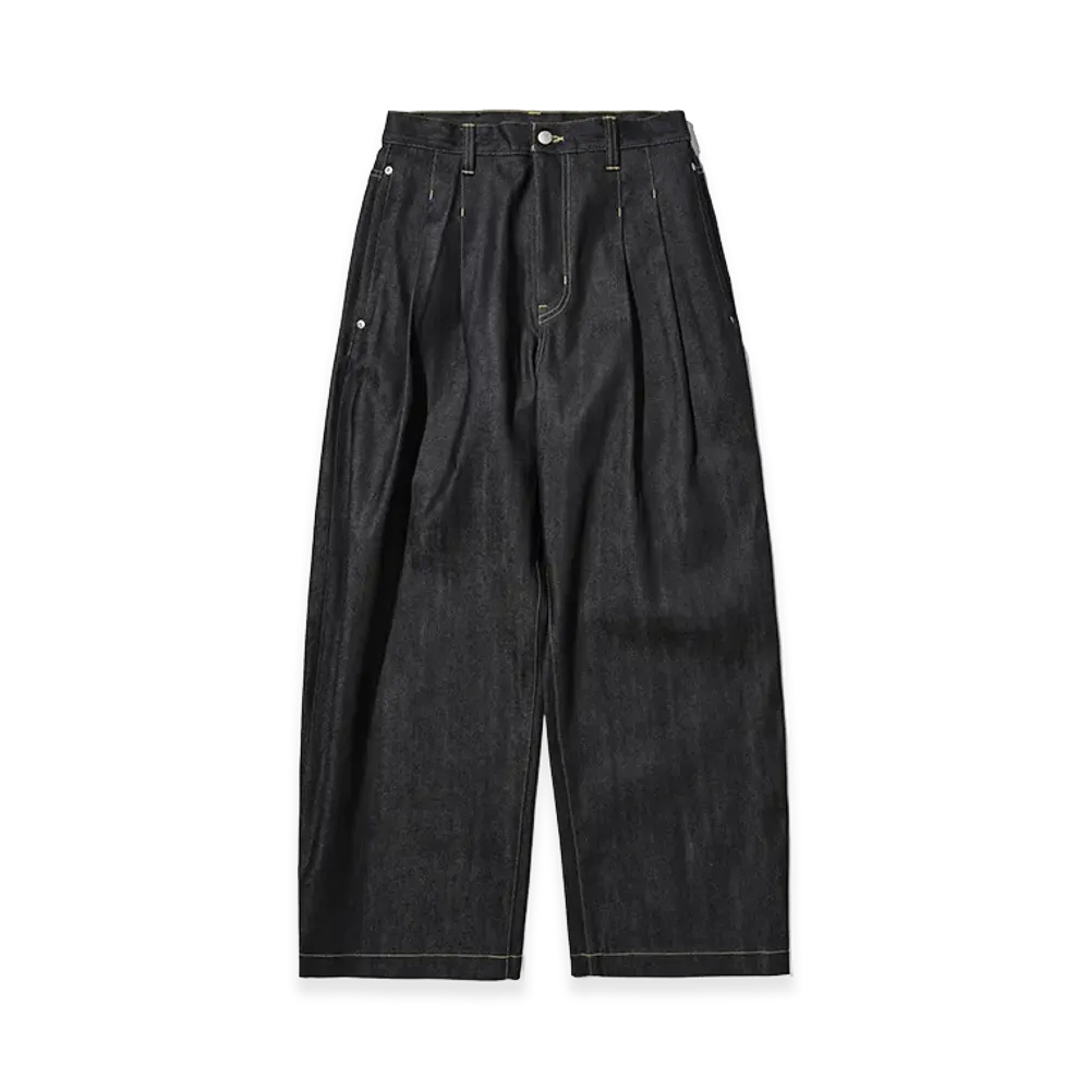 CLESSTE Raw Denim City Wide Straight Pants "Rigid Indigo"