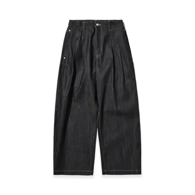CLESSTE Raw Denim City Wide Straight Pants "Rigid Indigo"