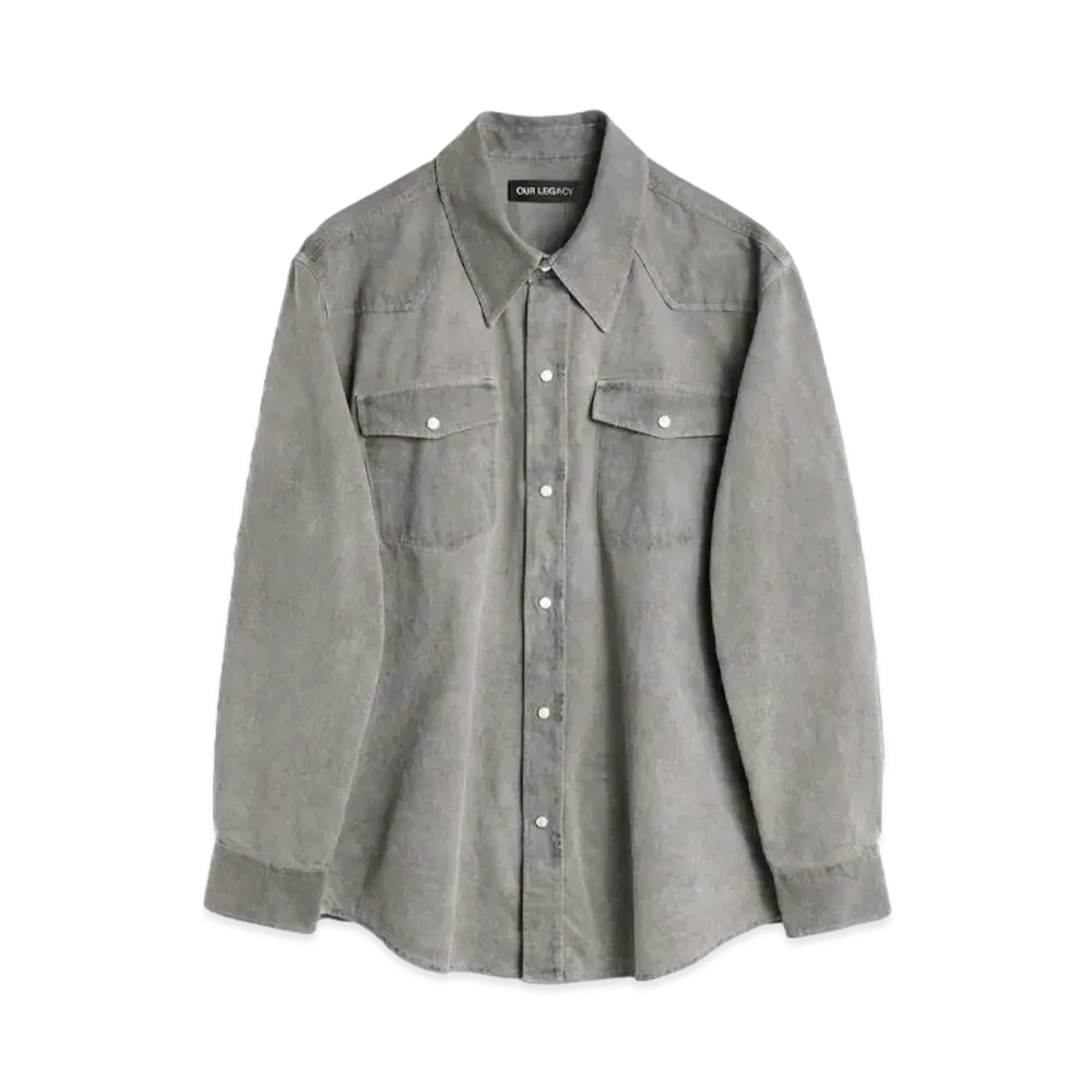 OUR LEGACY Frontier Shirt Wash Denim "Attic Carbon"