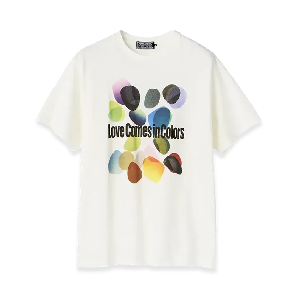 HYSTERIC GLAMOUR x Jim Lambie Love Comes In Colors Tshirt "White"