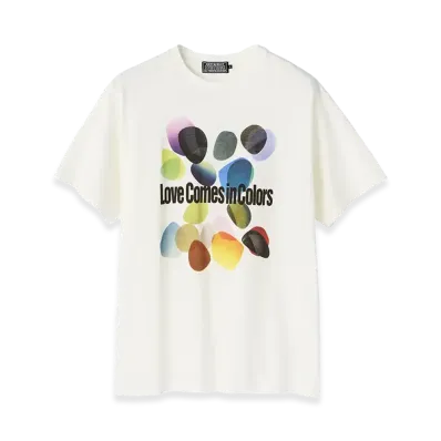 HYSTERIC GLAMOUR x Jim Lambie Love Comes In Colors Tshirt "White"