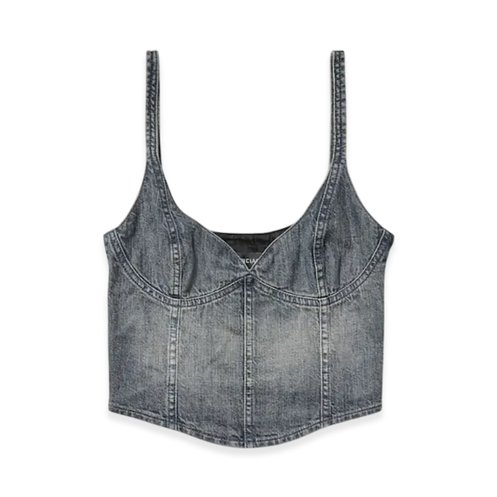 BALENCIAGA Women's Corset Top "Blue"