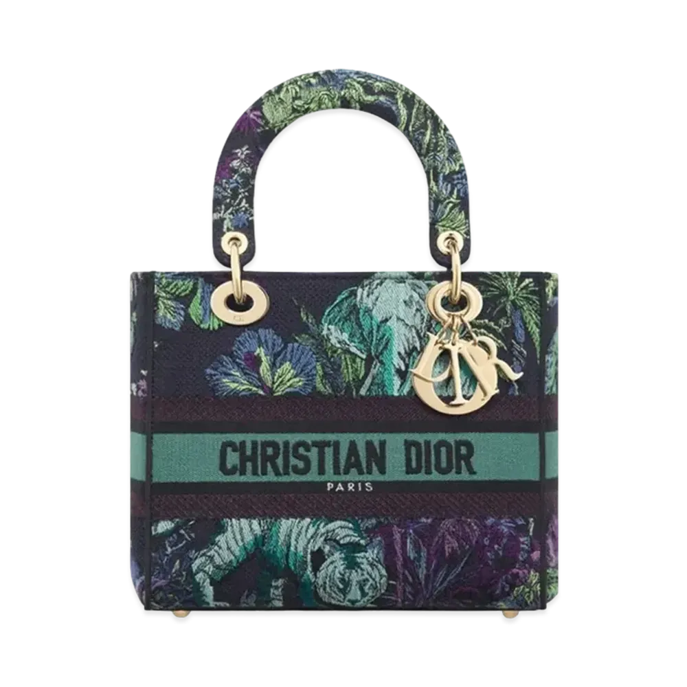 Dior Medium Lady D Lite Bag Toile De Jouy Voyage Embroidery "Multicolor"