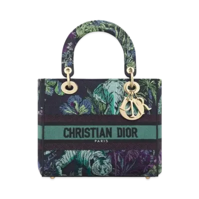 Dior Medium Lady D Lite Bag Toile De Jouy Voyage Embroidery "Multicolor"