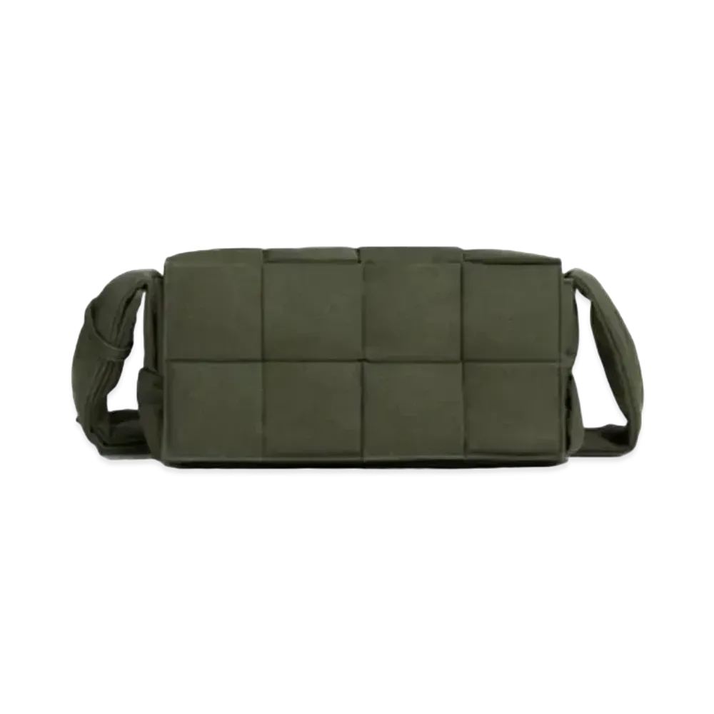 Bottega Veneta Padded Tech Cassette Crossbody Bag "Crocodile"