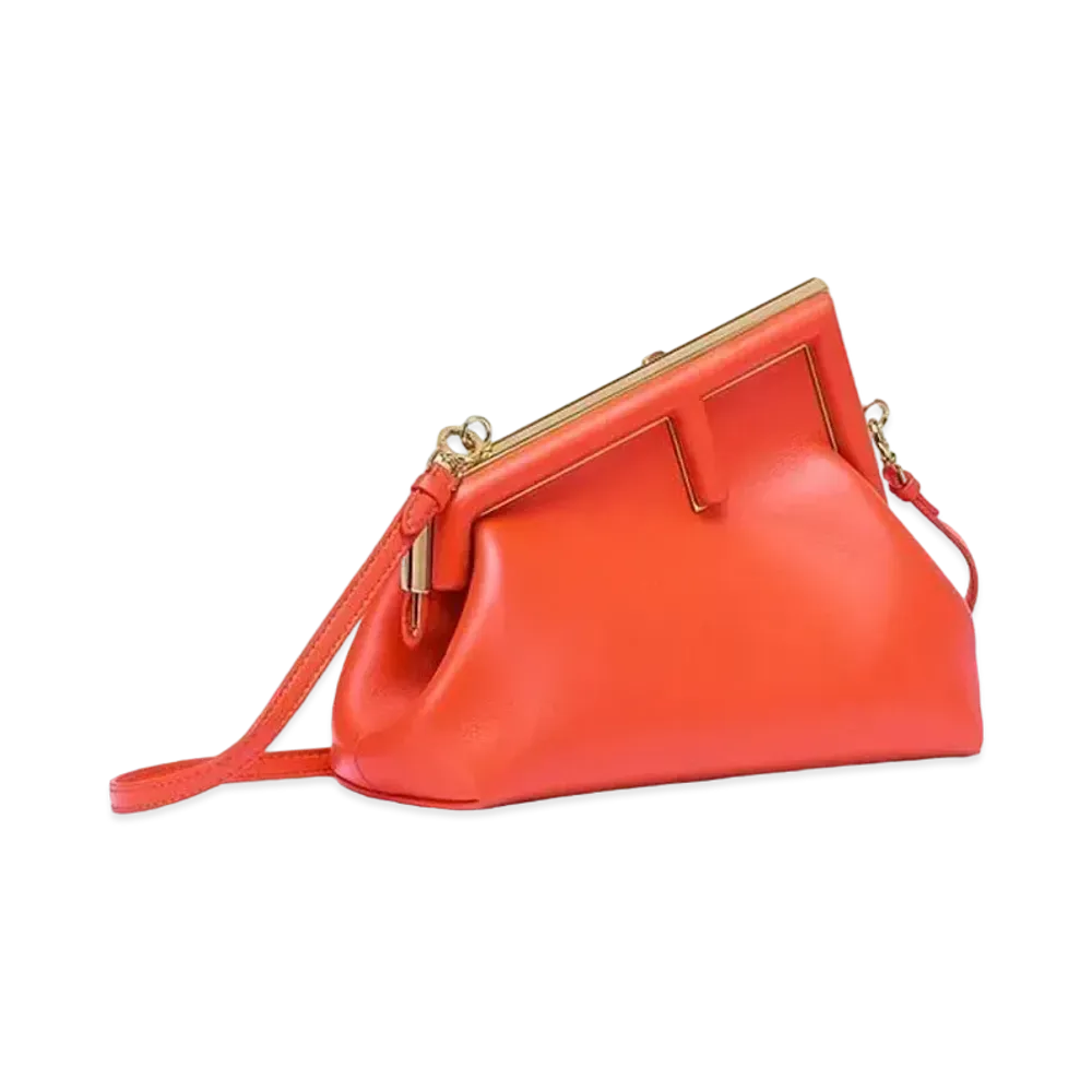 FENDI First Small Leather Bag "Red"
