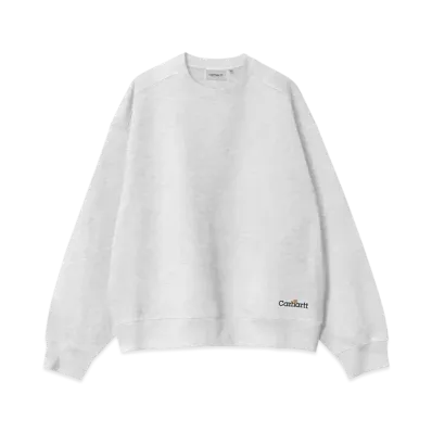 Carhartt WIP Label Script Sweat "Ash Heather"