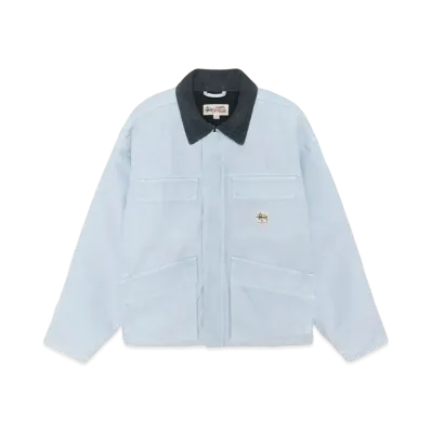 Stussy Washed Canvas Shop Jacket "Light Blue"