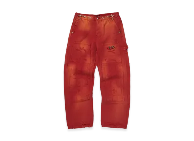 THUG CLUB TC Two Tone Washed Pants "Red"