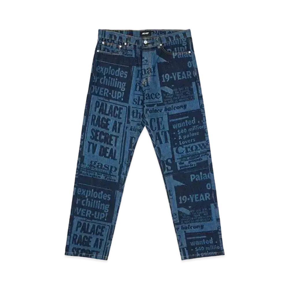 PALACE TABLOID DENIM JEAN "Blue"