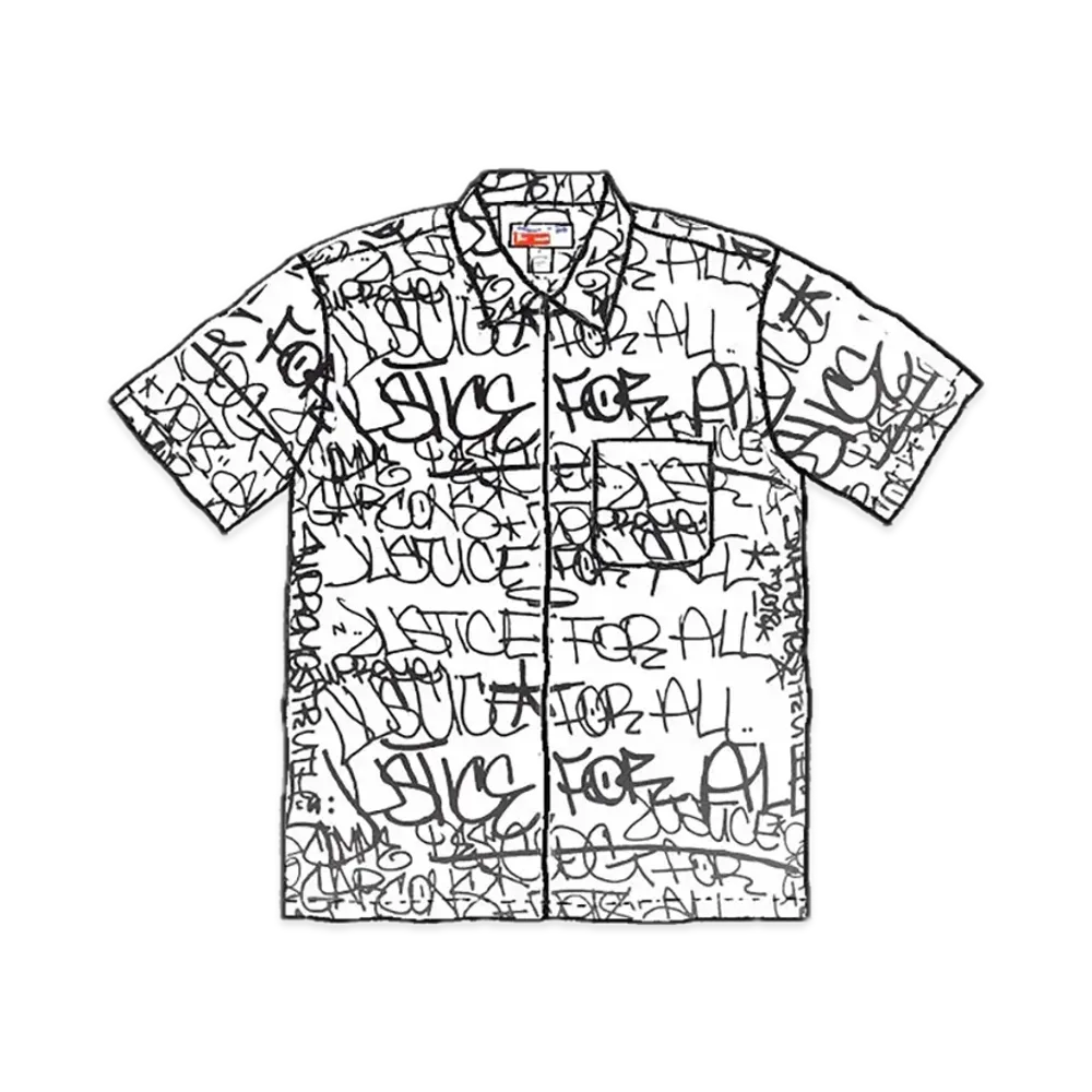Supreme x COMME des GARCONS SHIRT Graphic S/S Shirt "White"