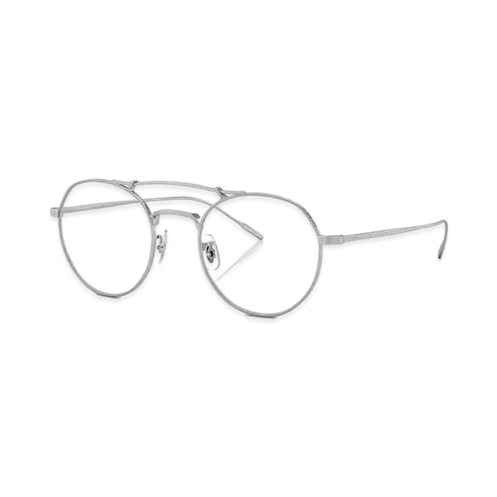 OLIVER PEOPLES Reymont "Brushed Silver/Blue Light Filter"