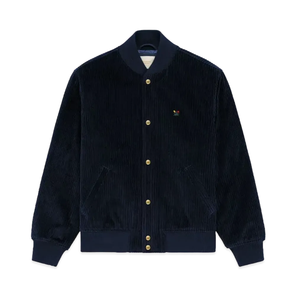 Aime Leon Dore Corduroy Crest Varsity Jacket "Navy"