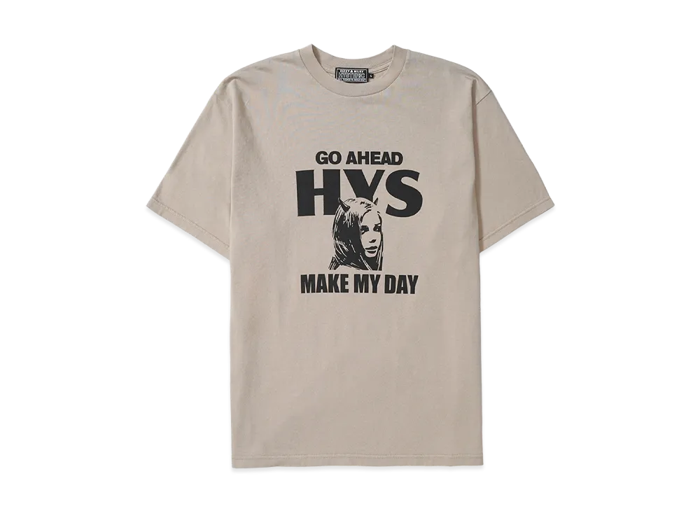 HYSTERIC GLAMOUR Make My Day Tee "Beige"