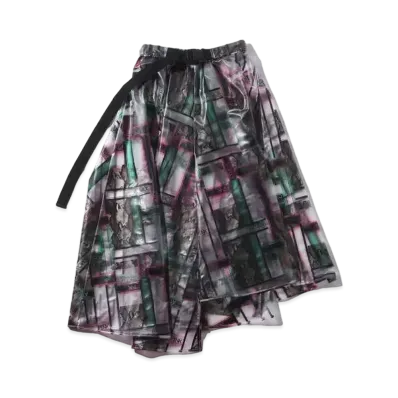 atmos pink Logo Geometric Skirt "White"