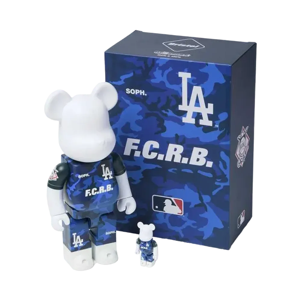 Bearbrick F.C.Real Bristol F.C.R.B. × MLB LOS ANGELES DODGERS 100% & 400%
