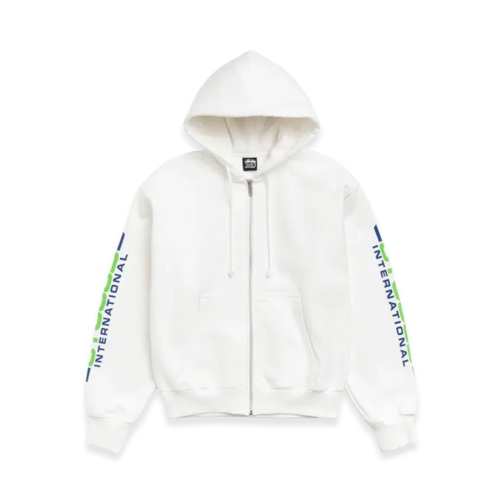 Stussy Blade Zip Hoodie "Off White"