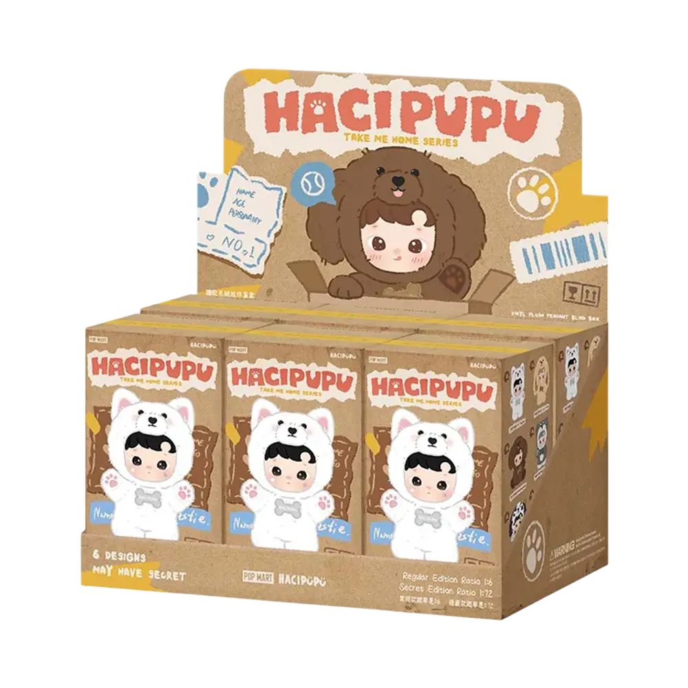 POP MART HACIPUPU Take Me Home Series - Vinyl Plush Pendant Blind Box [Assortment Box]
