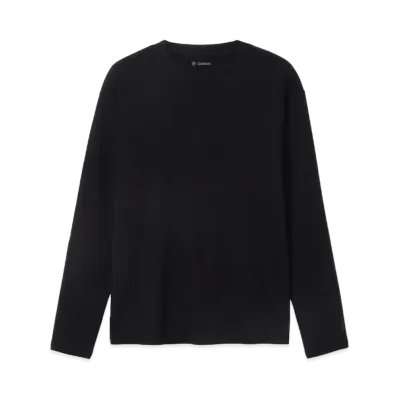 Goldwin Cotton Covered Yarn Smooth Long Sleeve T-shirt (Unisex) "Black"