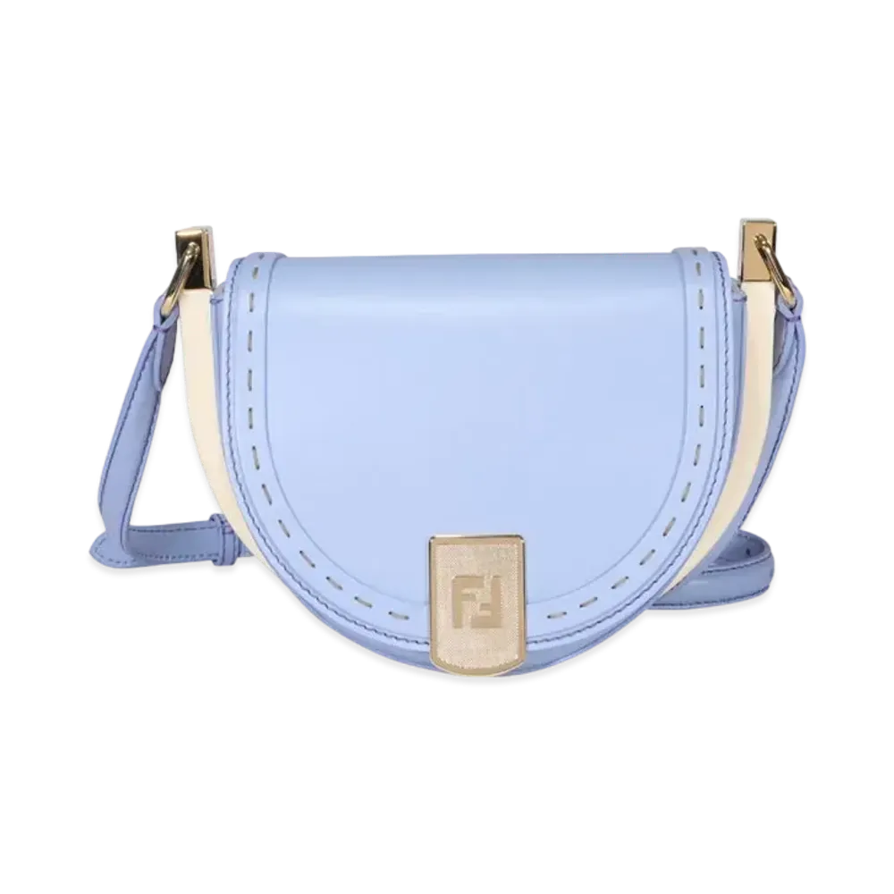 FENDI Moonlight Leather Bag "Light Blue"